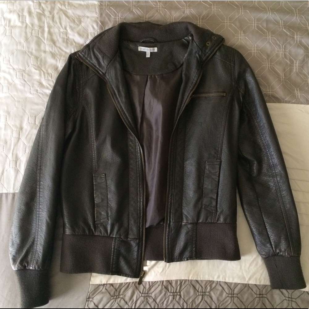 Faux Leather Jacket
